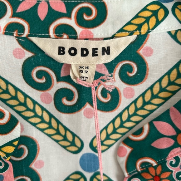 Boden Boho Chic Patterned Blouse NWT - Picture 2 of 5